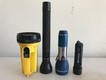 Grouping Of Flashlights, Incl. Lumilite, Streamlight And More