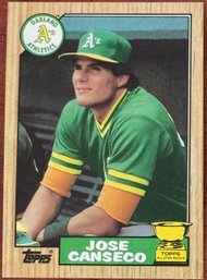 Topps Jose Canseco All-Star Rookie Baseball  Card With Error 1 Of 6