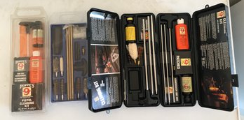 Grouping Of Gun Cleaning Kits For Guns, Pistols, Shotguns And More