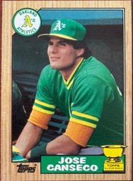 Topps Jose Canseco All-Star Rookie Baseball Card With Error 2 Of 6