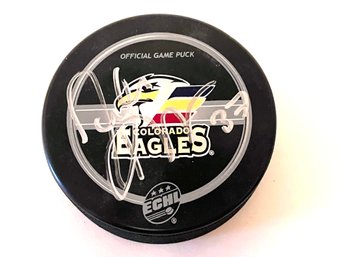 Colorado Eagles Official Game Puck, Signed