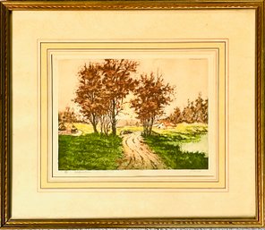 County Scene By Pierre Signed