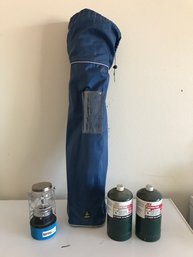 Camping Gear Lot, Incl. Propane, Camping Chair And More