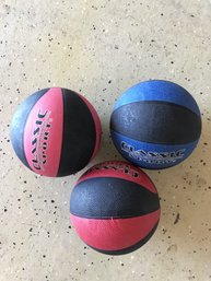 Trio Of Classic Sports Miniature Basketballs