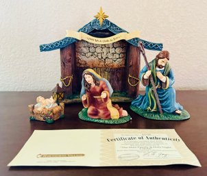'The Holy Family & Holy Night Creche' Hawthorn Village Collectible & Certificate Of Authenticity
