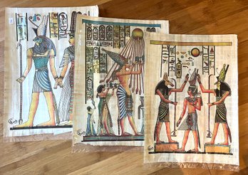 Egyptian Papyrus Art Including Egyptian Kings