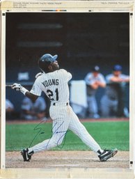 Rockies Fever Poster Photo Proof Signed By Eric Young