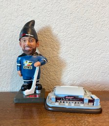 Colorado Eagles Hockey Middleton 67 Gnome And Mini Budweiser Stadium Replica