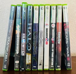 XBOX 360 Games Including HALO, Madden, Guitar Hero II & More!