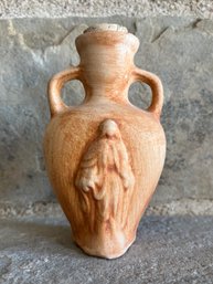 Mini Religious Clay Holy Water Jug With Cork