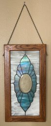 Stained Glass With Etched Center