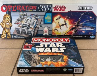 Star Wars Themed Games - Monopoly, Battleship, Operation