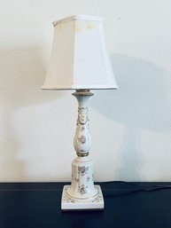 Floral Porcelain Table Lamp