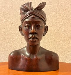 Stunning Wooden Bust Made Of Bantawas Wood