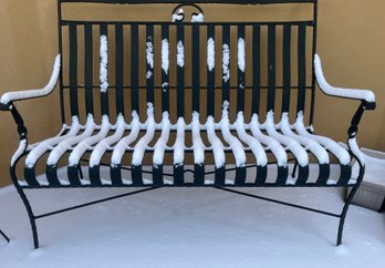 Wrought Iron Patio Bench