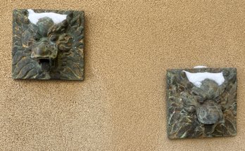 Bronze Dragon Head Wall Decor