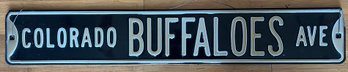 Colorado Buffaloes Ave Metal Sign