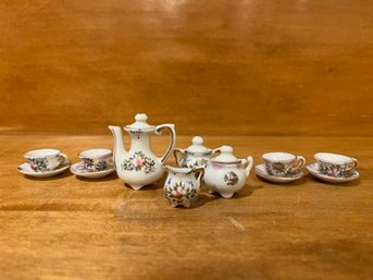 Miniature Decorative China Set