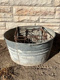 Antique Pail And Crate