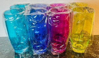 8 Double Acrylic 28oz Classic Tumblers - 4 Assorted Colors