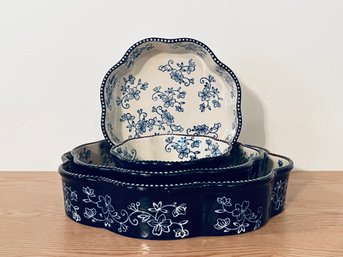 Temptations Floral Lace Presentable Ovenware Dishes