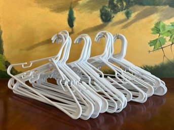 Set Of 50 White Hangers