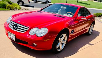 Stunning Red 2004 Mercedes SL 500 Hard Top Convertible With Only 52k Miles