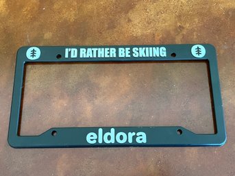 Id Rather Be Skiing License Plate Cover