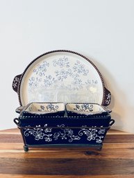 Variety Of Temptations Presentable Ovenware Dishes Including Round Tray