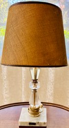 Crystal Diamond Table Lamp With Shade