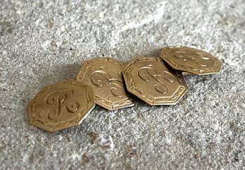 10K Monogrammed Cufflinks