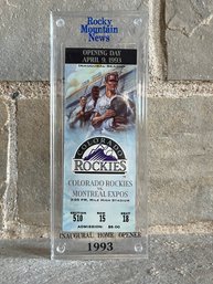 Colorado Rockies Inaugural Home Opener