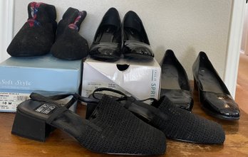 Assortment Of Woman Dress Shoes & Slippers Size: 10