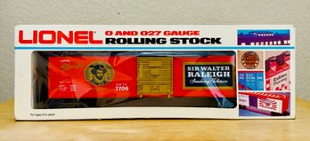 Lionel O-O27 #6-7706 Sir Walter Raleigh Smoking Tobacco U.S. Box Car