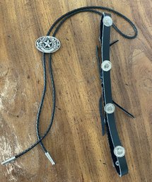 Leather Bolo & Hat Band