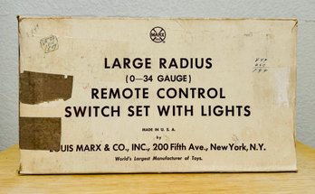 New Lionel Large Radius Remote Control Electric Switch Set With Lights 2/2