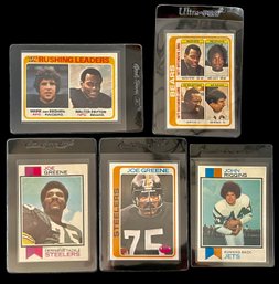 1960s Topps Trading Cards- Walter Payton, Joe  Greene, John Riggins