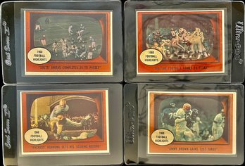 1960s Topps Trading Cards- Football Highlights