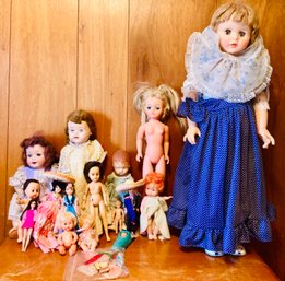 Large Assortment Of Antique Dolls