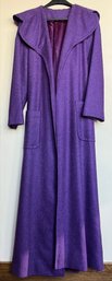 Vintage Handmade Long Purple Trench Coat