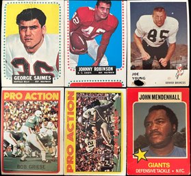 Collectible Football Trading Cards Including Johnny Robinson