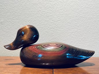 Bundy And Company Carved Wooden Duck
