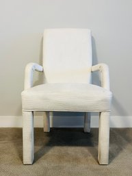 Modern Cream-colored Dining Chair With Lace Designs