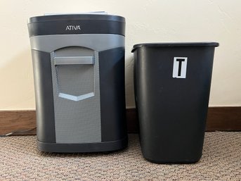 Ativa Paper Shredder And Trash Bin