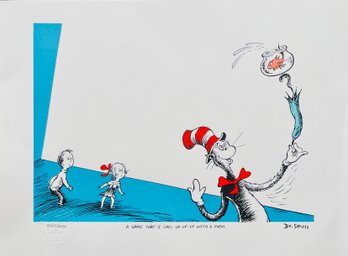 Limited Edition The Cat In The Hat 40th Anniversary Lithograph, With CoA No. 2267 Of 2500