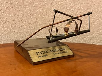 Model Of Flying Machine Sculpture By Leonardo Da Vinci