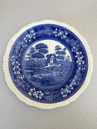 Copeland Spodes Tower Blue And White Porcelain Plate