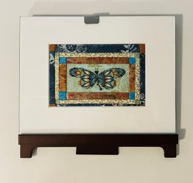 Small Framed Butterfly Quilt Piece