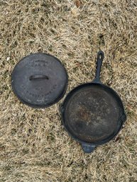 Cast Iron Pan With Cast Iron Lid