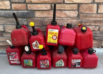Large Lot Of Small Gasoline Tanks